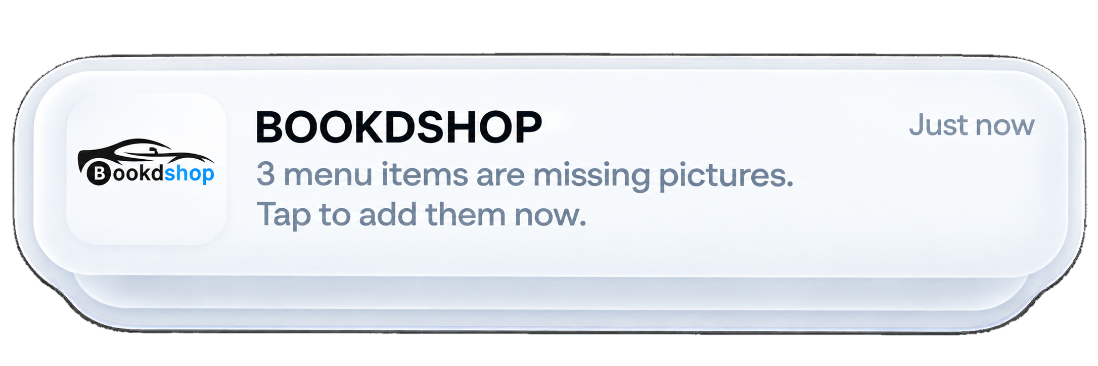Bookdshop — 3 services are missing photos. Tap to add them now.